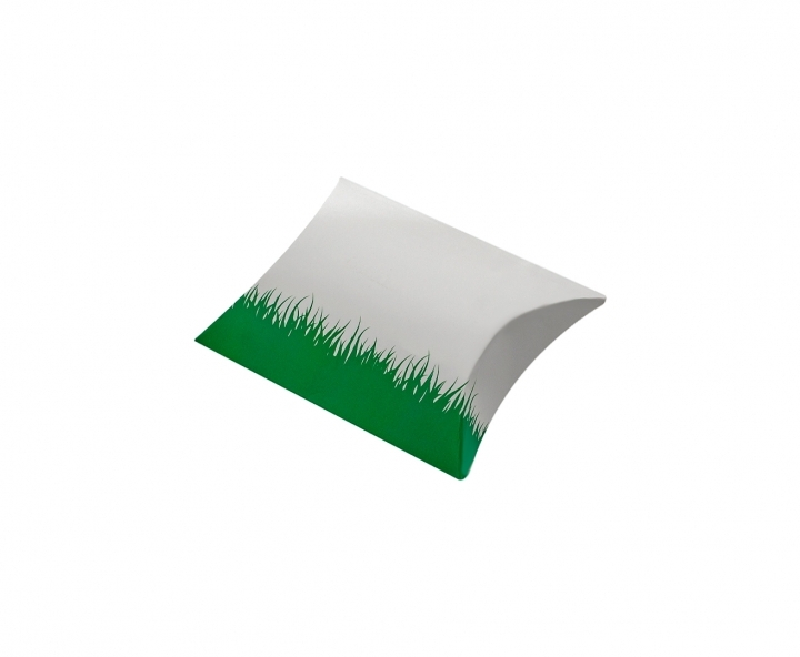 CAJA PAPEL TUBO FUTBOL 10P (12X9X3) BLANCO/VERDE