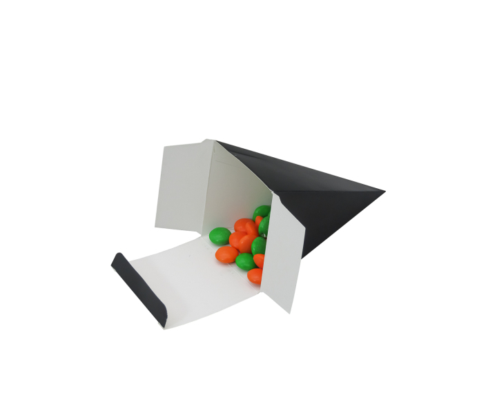 CAJITA PIRAMIDE 10P (6.5X12.5) NEGRO