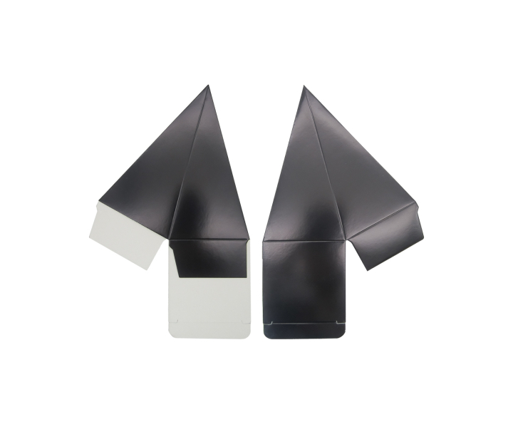 CAJITA PIRAMIDE 10P (6.5X12.5) NEGRO