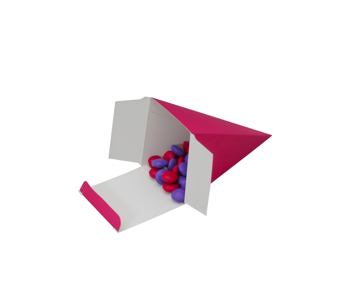 CAJITA PIRAMIDE 10P (6.5X12.5) FUCSIA