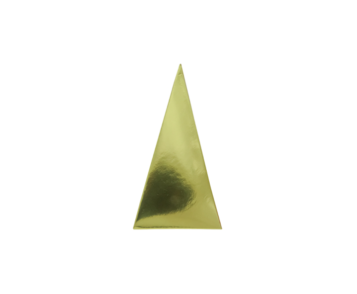 CAJITA PIRAMIDE 10P (6.5X12.5) DORADO