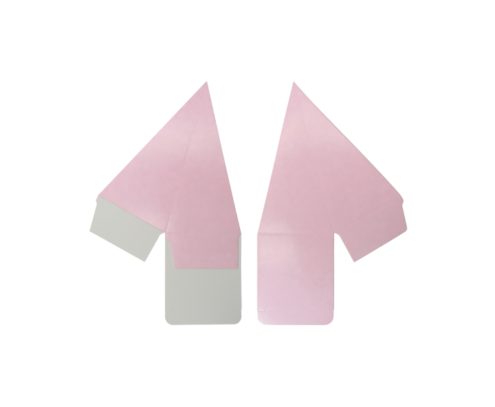 CAJITA PIRAMIDE 10P (6.5X12.5) ROSADO