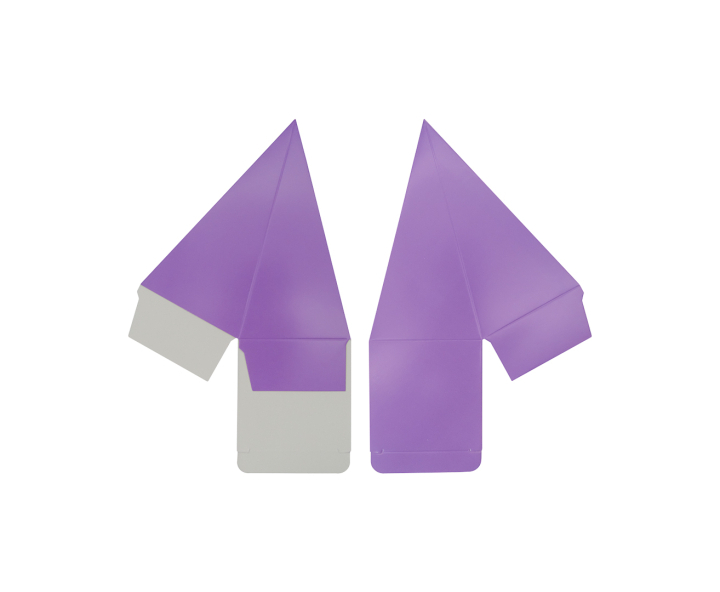 CAJITA PIRAMIDE 10P (6.5X12.5) PURPURA