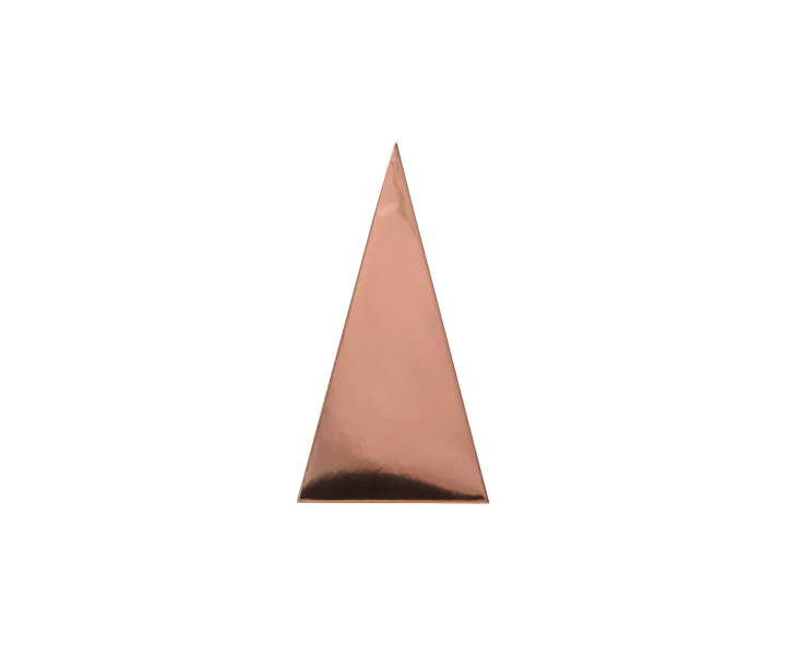 CAJITA PIRAMIDE 10P (6.5X12.5) ROSA DORADO
