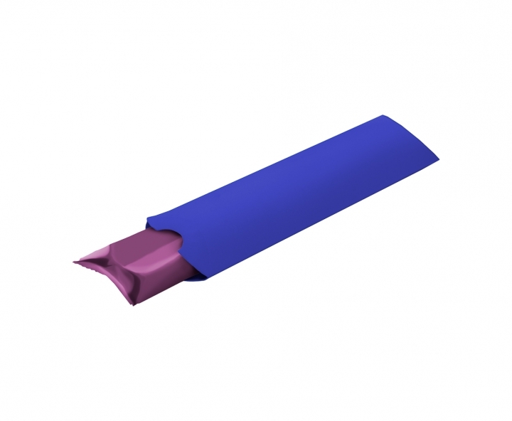CAJA PAPEL TUBO 10P (21X6X1) AZUL
