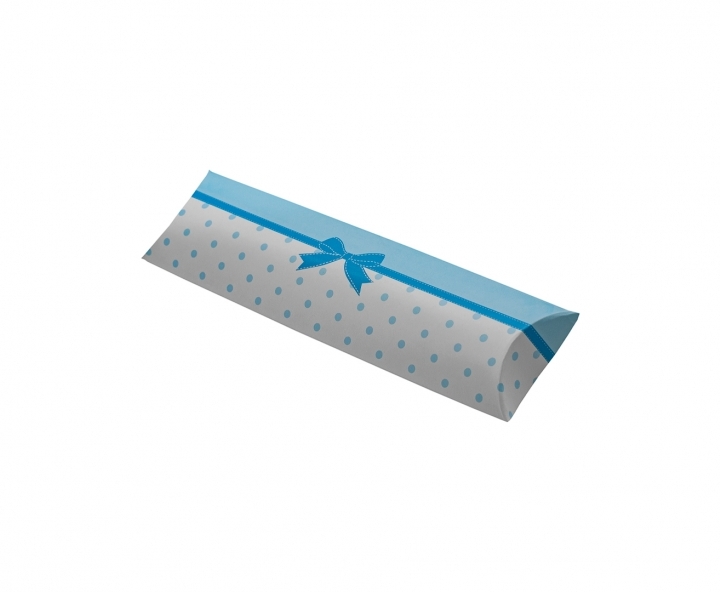 CAJA PAPEL TUBO ELEFANTE 10P (21X6X1) CELESTE