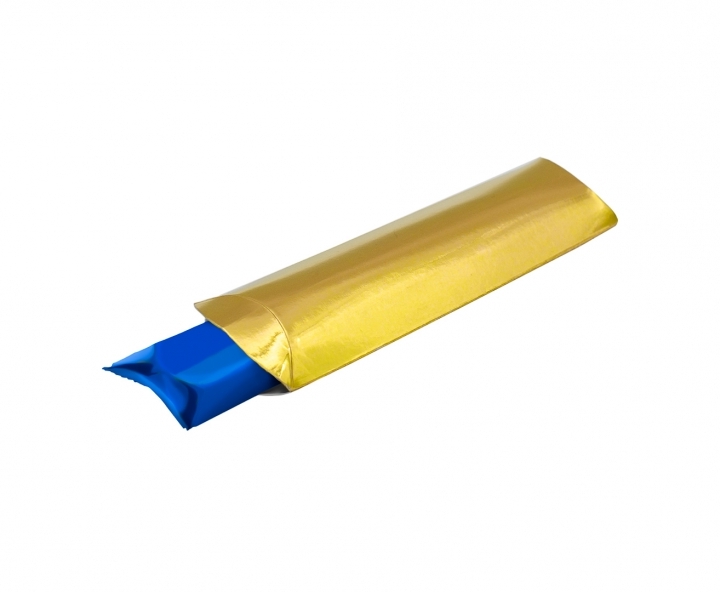 CAJA PAPEL TUBO 10P (21X6X1) DORADO