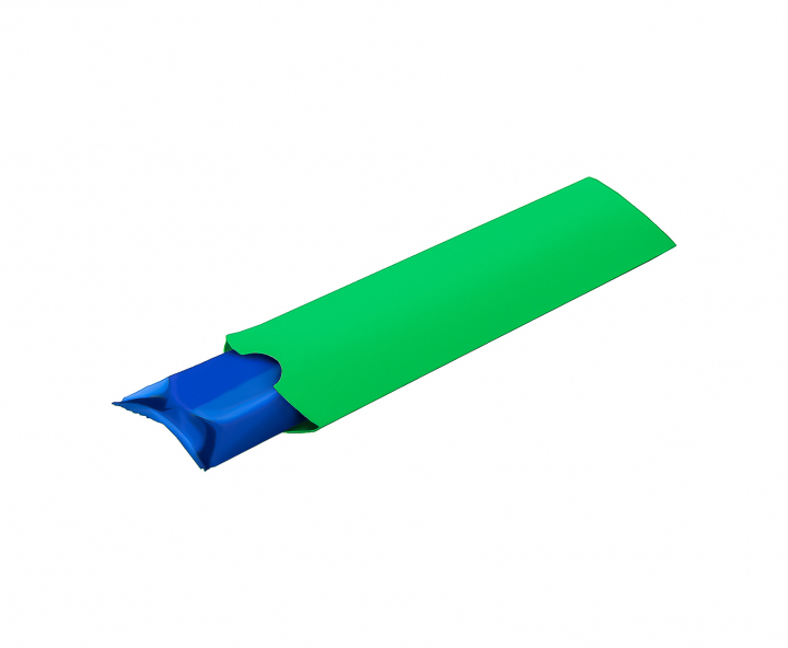 CAJA PAPEL TUBO 10P (21X6X1) VERDE