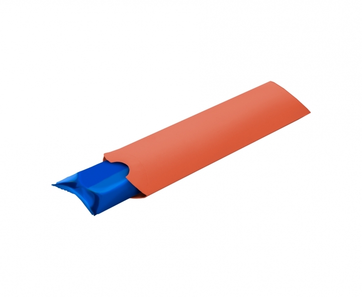 CAJA PAPEL TUBO 10P (21X6X1) NARANJA