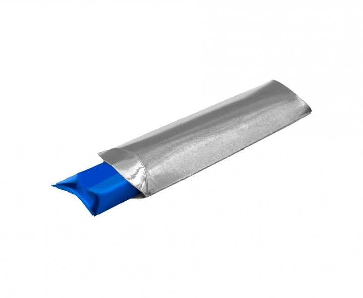 CAJA PAPEL TUBO 10P (21X6X1) PLATEADO