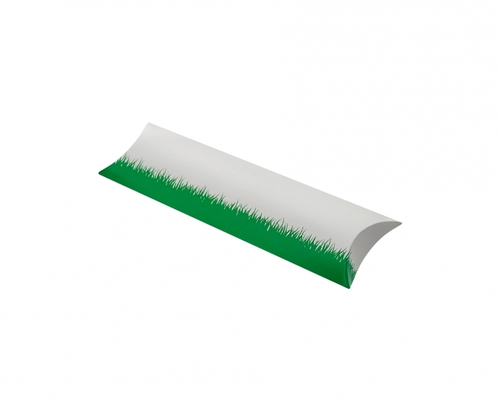 CAJA PAPEL TUBO FUTBOL 10P (21X6X1) BLANCO/VERDE