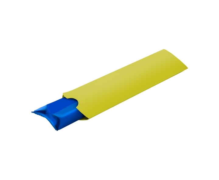 CAJA PAPEL TUBO 10P (21X6X1) AMARILLO
