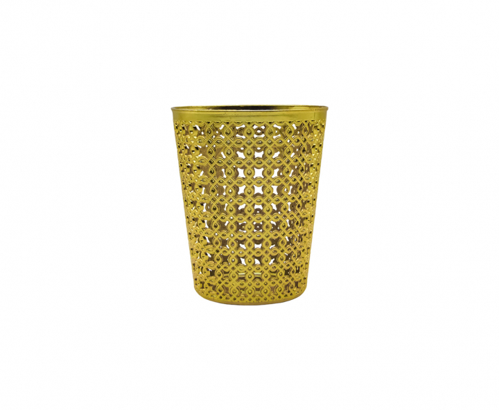 MACETA PLASTICA (10X12CM) DORADO