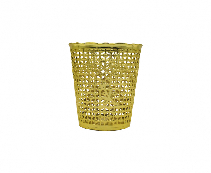 MACETA PLASTICA (11X13CM) DORADO