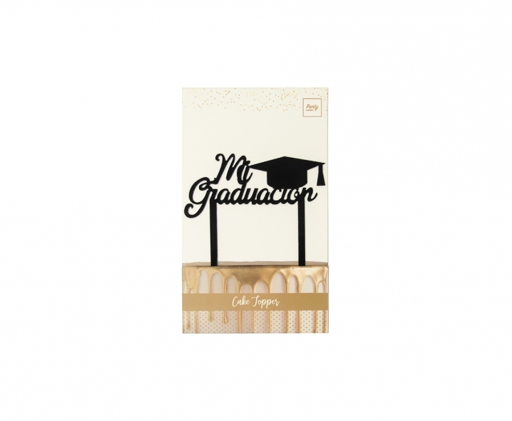 ADORNO TORTA “MI GRADUACION” (11X14) NEGRO