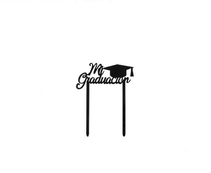 ADORNO TORTA “MI GRADUACION” (11X14) NEGRO