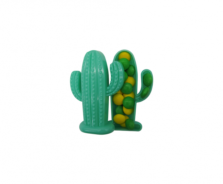 CARAMELERO PLASTICO 10P CACTUS VERDE LIMON