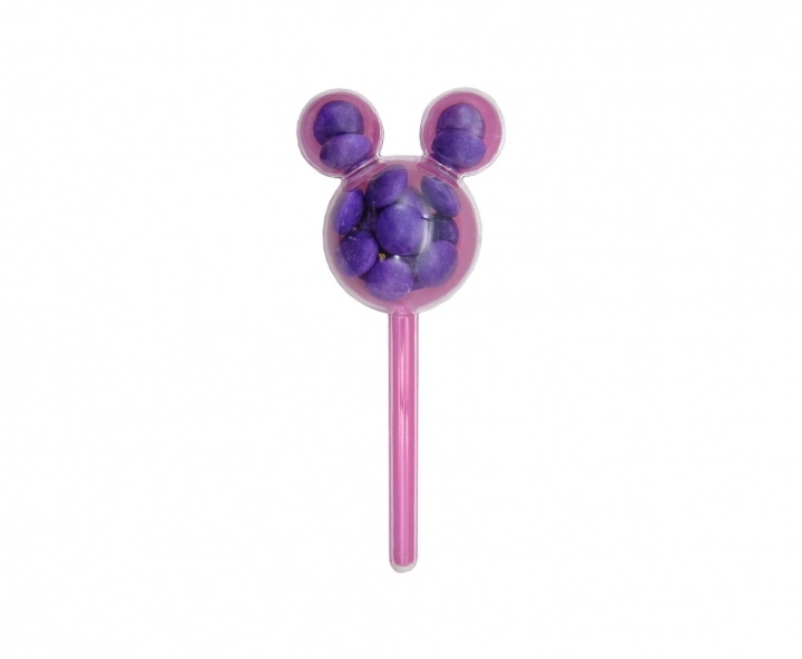 CARAMELERO PLASTICO MICKEY ROSADO