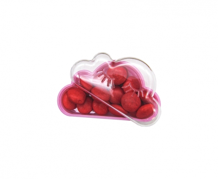 CARAMELERO PLASTICO NUBE ROSADO
