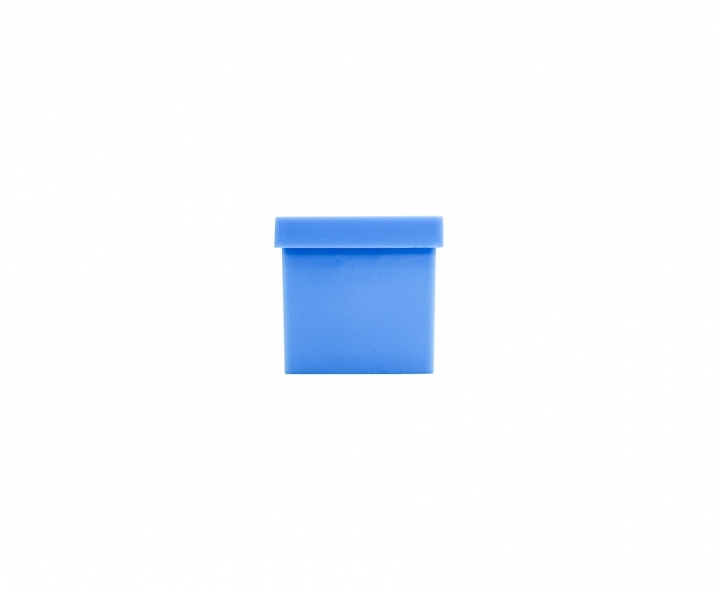 CARAMELERO PLASTICO CUBO CELESTE