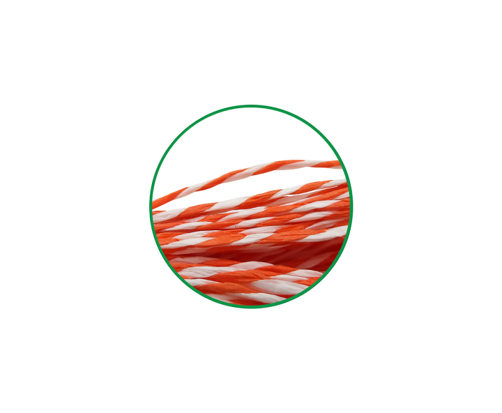 HILO DE PAPEL (2MM X 10M) BLANCO/NARANJA 54