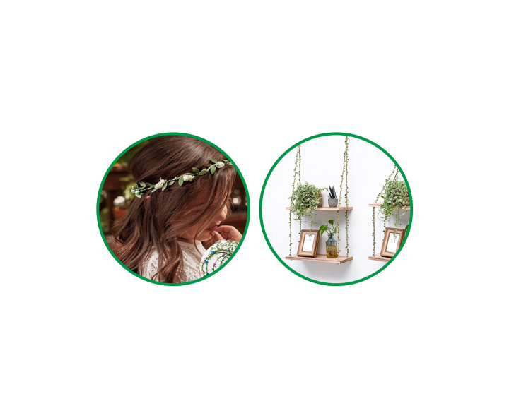 HILO HOJAS DECORATIVAS (2M) VERDE