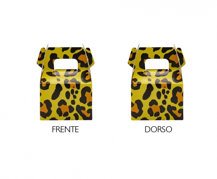 CAJITA PAPEL SOUVENIR 10P LEOPARDO