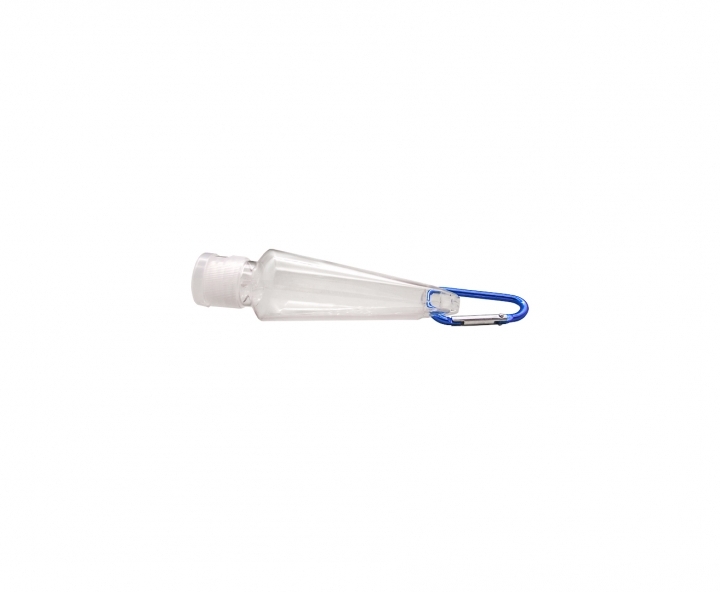 POTE PASTA C/ GANCHO 10P (50ML) TRANSP./AZUL