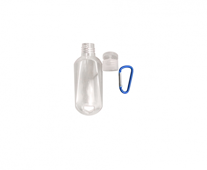 POTE PASTA C/ GANCHO 10P (50ML) TRANSP./AZUL