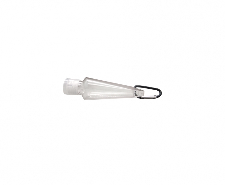 POTE PASTA C/ GANCHO 10P (50ML) TRANSP./NEGRO