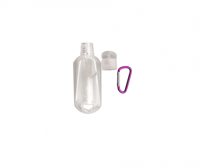 POTE PASTA C/ GANCHO 10P (50ML) TRANSP./FUCSIA