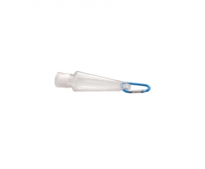 POTE PASTA C/ GANCHO 10P (50ML) TRANSP./CELESTE