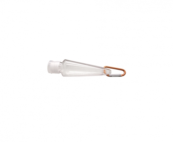 POTE PASTA C/ GANCHO 10P (50ML) TRANSP./NARANAJA