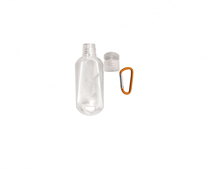 POTE PASTA C/ GANCHO 10P (50ML) TRANSP./NARANAJA