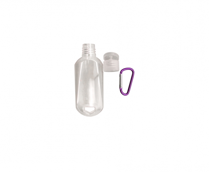 POTE PASTA C/ GANCHO 10P (50ML) TRANSP./PURPURA