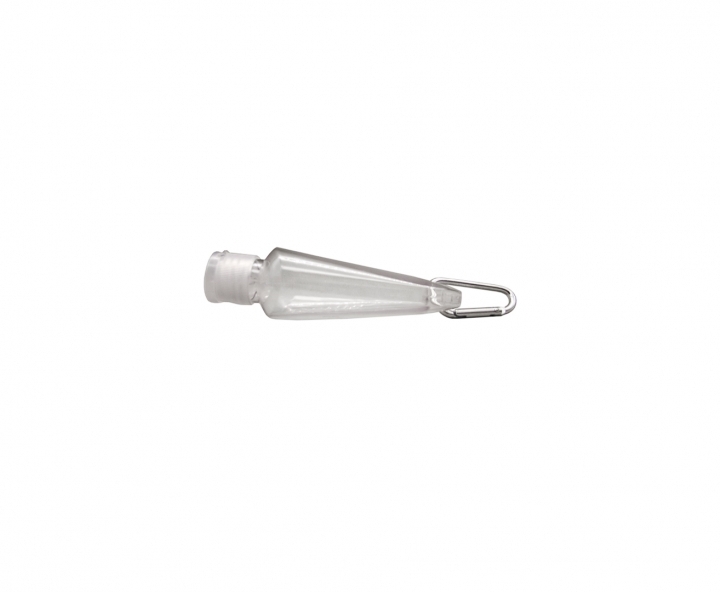 POTE PASTA C/ GANCHO 10P (50ML) TRANSP./PLATEADO