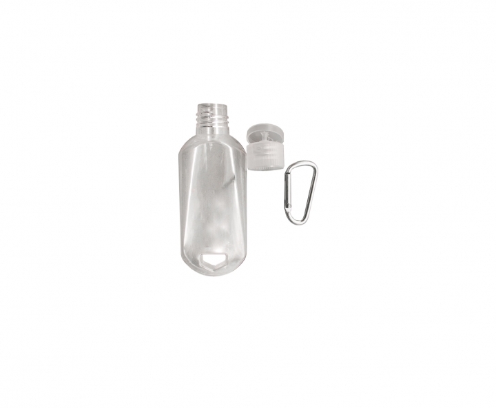 POTE PASTA C/ GANCHO 10P (50ML) TRANSP./PLATEADO