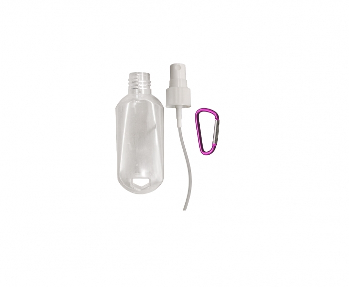 POTE ESPRAY C/ GANCHO 10P (50ML) BLANCO/FUCSIA