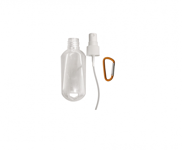 POTE ESPRAY C/ GANCHO 10P (50ML) BLANCO/NARANJA