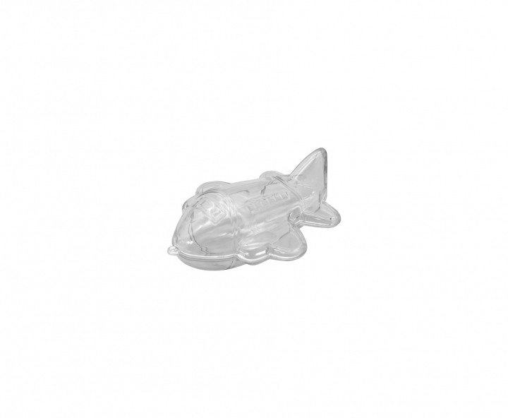 CARAMELERO PLASTICO AVION TRANSPARENTE