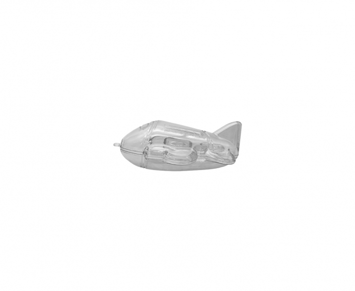 CARAMELERO PLASTICO AVION TRANSPARENTE