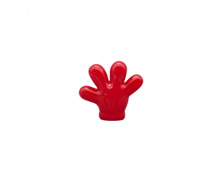 CARAMELERO PLASTICO MANO 10P (8X9X2.5) ROJO