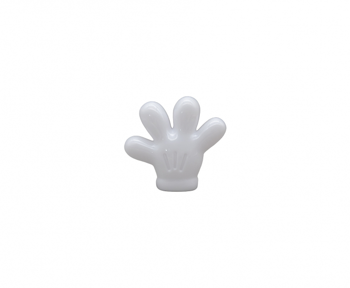 CARAMELERO PLASTICO MANO 10P (8X9X2.5) BLANCO