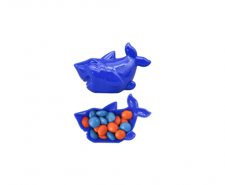 CARAMELERO TIBURON 10P (10X6.5X5) AZUL