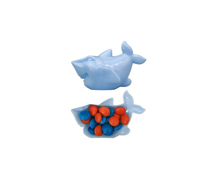 CARAMELERO TIBURON 10P (10X6.5X5) CELESTE