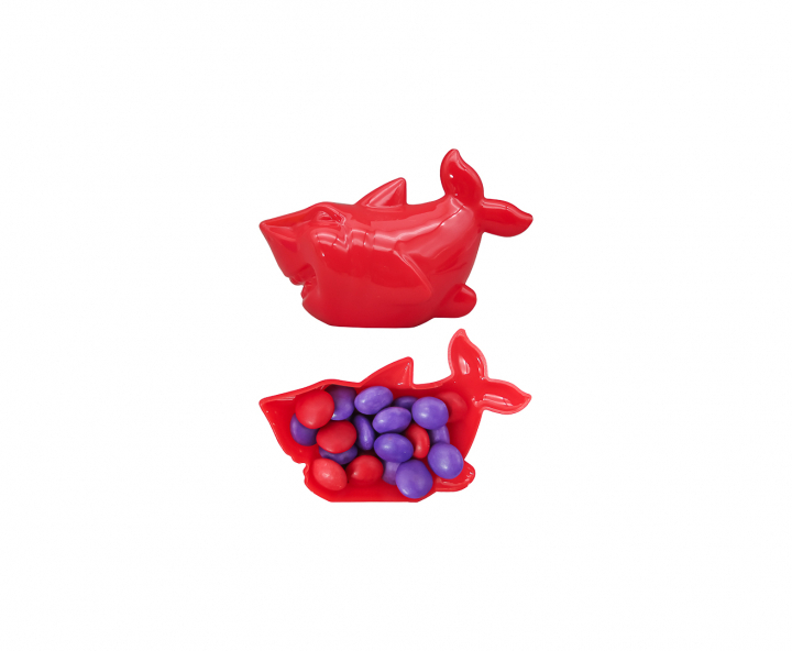 CARAMELERO TIBURON 10P (10X6.5X5) ROJO