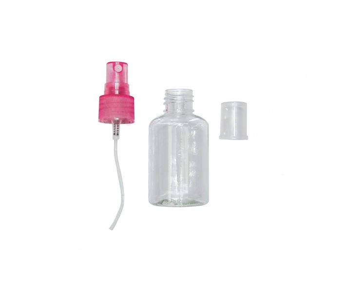POTE SPRAY 10P (50ML) TRANSP./ROSADO