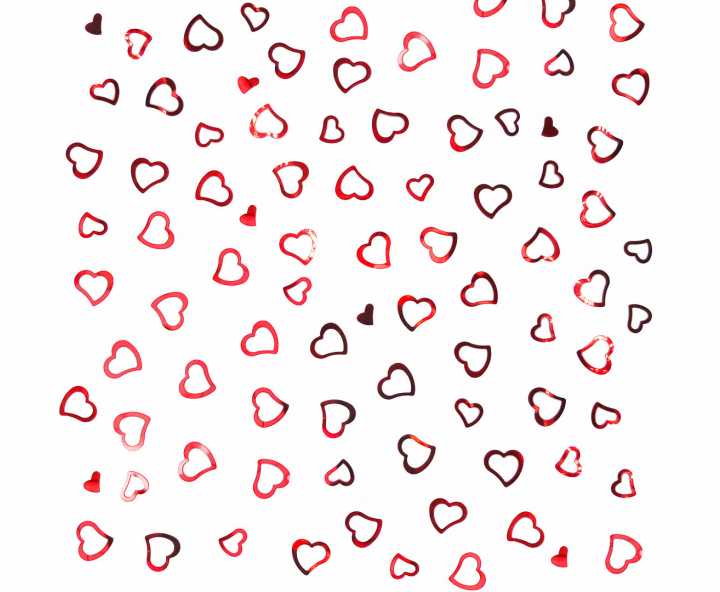 CONFETTI ALUMINIO CORAZON ROJO