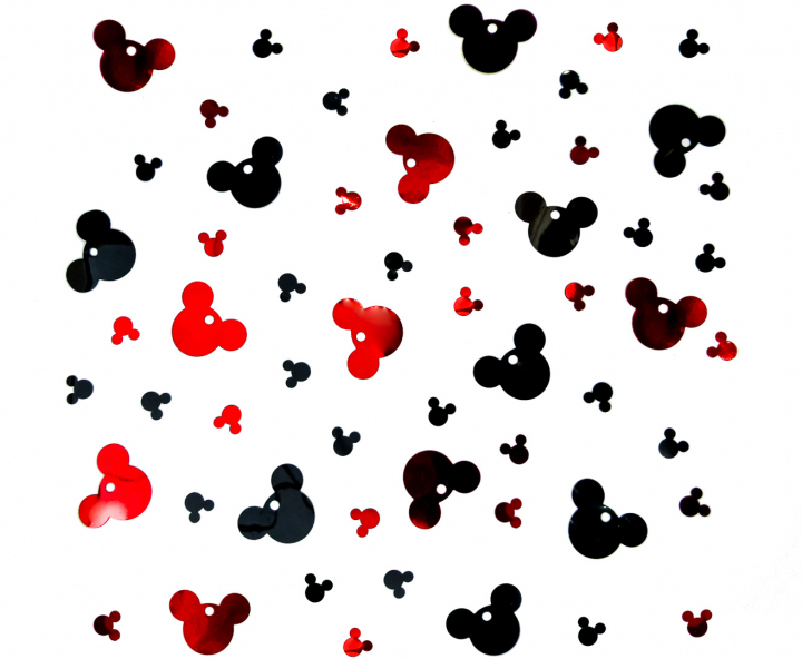 CONFETTI ALUMINIO MICK NEGRO/ROJO