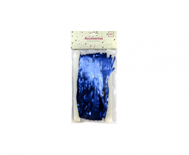 GUIRNALDAS PLASTICA METALIZADO (2X1M) AZUL